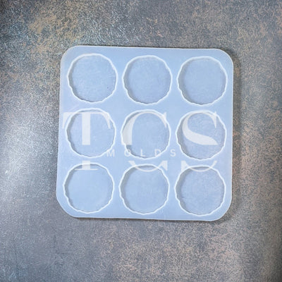 2" circle agate mold (multi cavity)