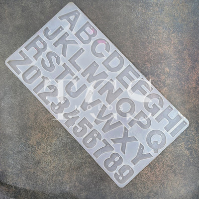Alphabet Mould with hole Silicone Mould