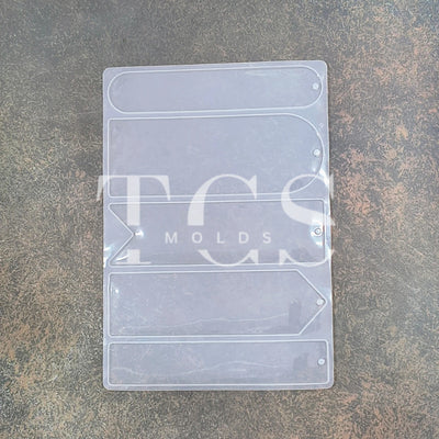 Silicone Resin 5 in 1 Bookmark Mold Silicone Mold for Epoxy & Resin Art