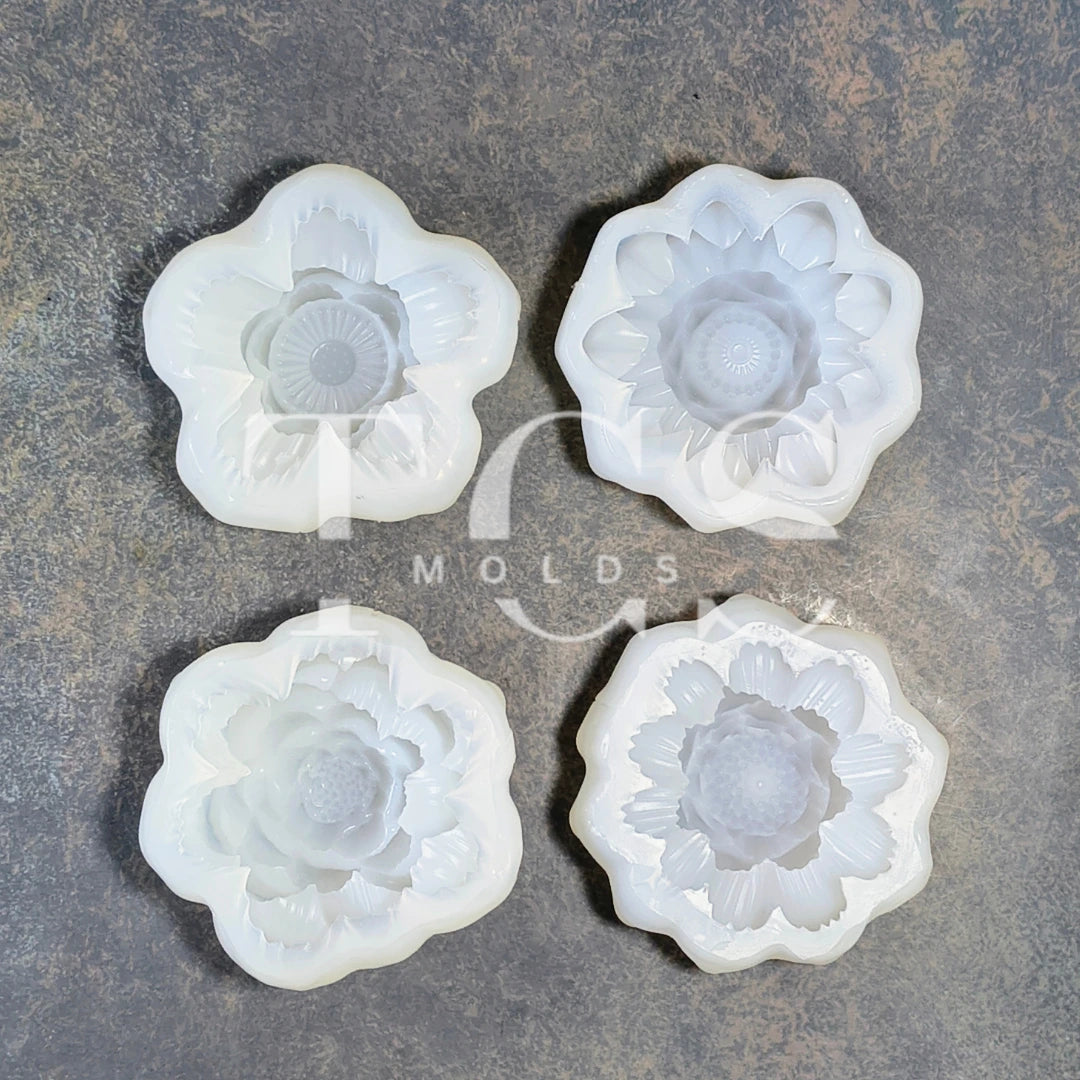 4 in 1 lotus candle mold