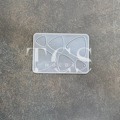 Silicone Resin Triangle Keychain Mold Silicone Mold for Resin Art for Epoxy & Resin Art | Silicone Mold for Resin & Candle Casting India