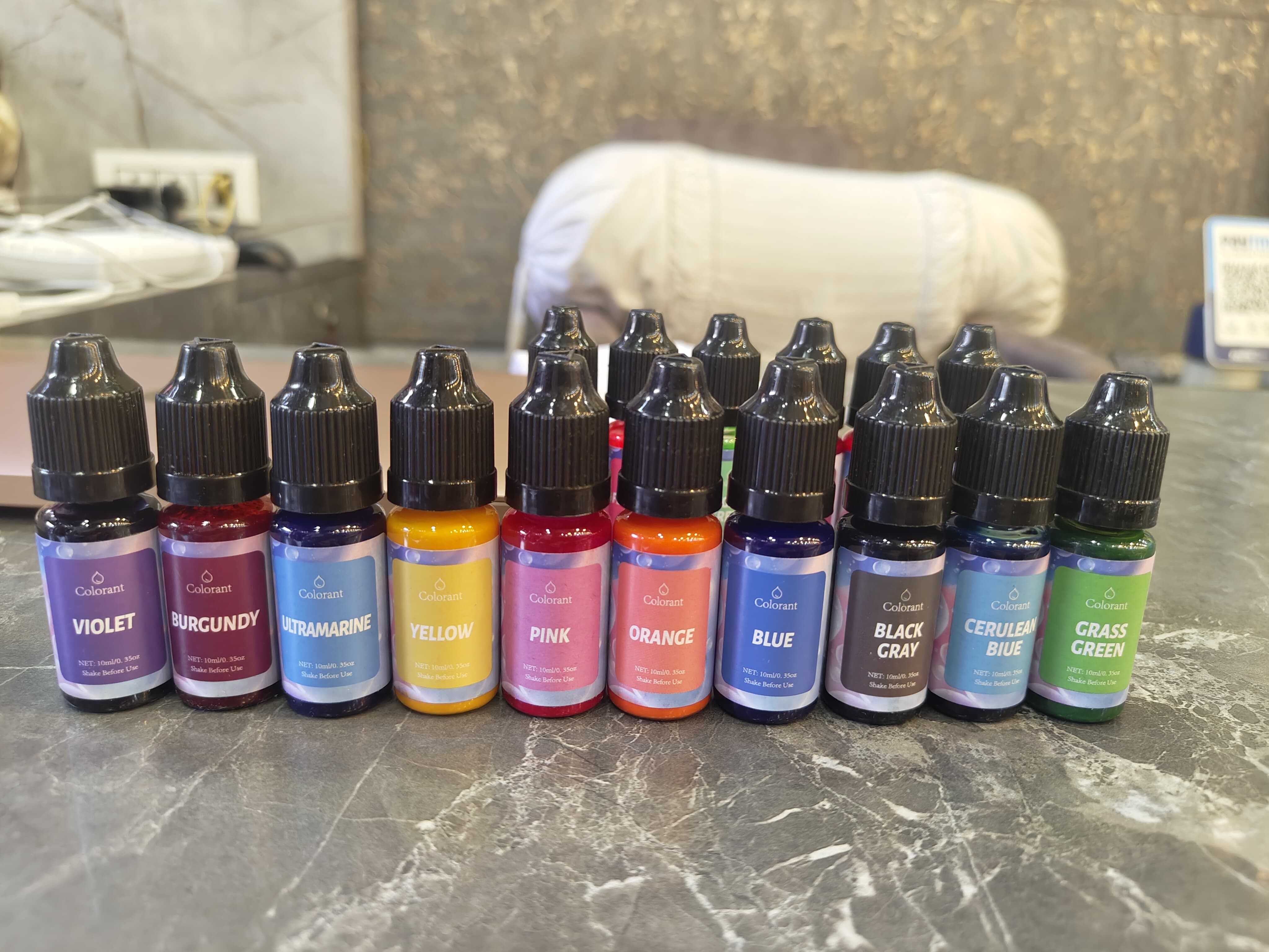 CANDLES AND SOAP COLOURS