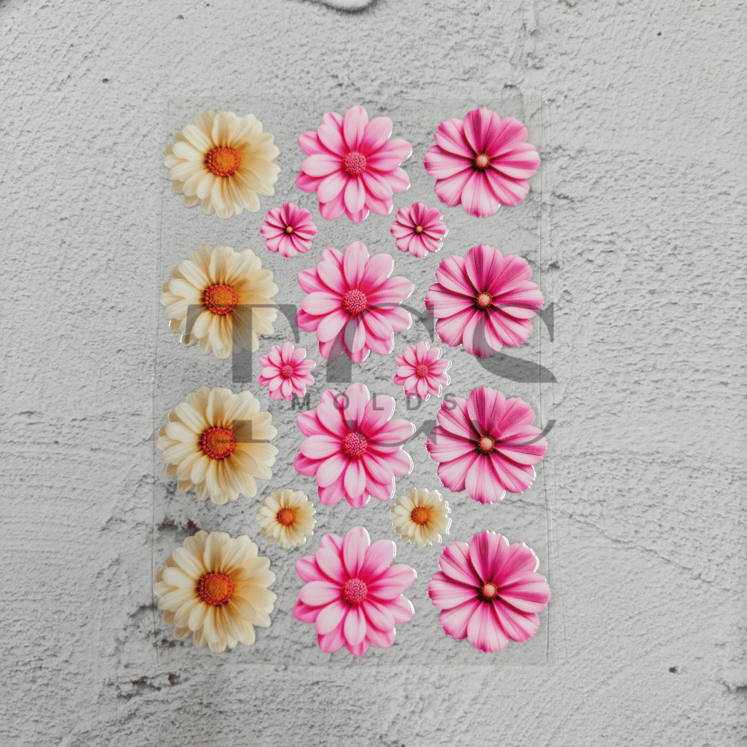 Meadow blossom UV DTF transfer sheet