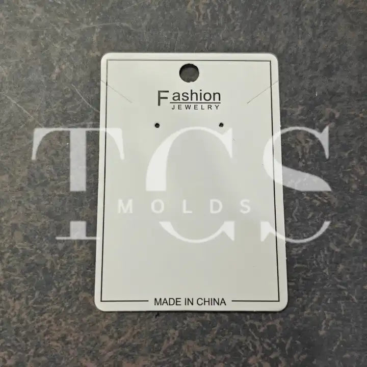 Jewellery packing card