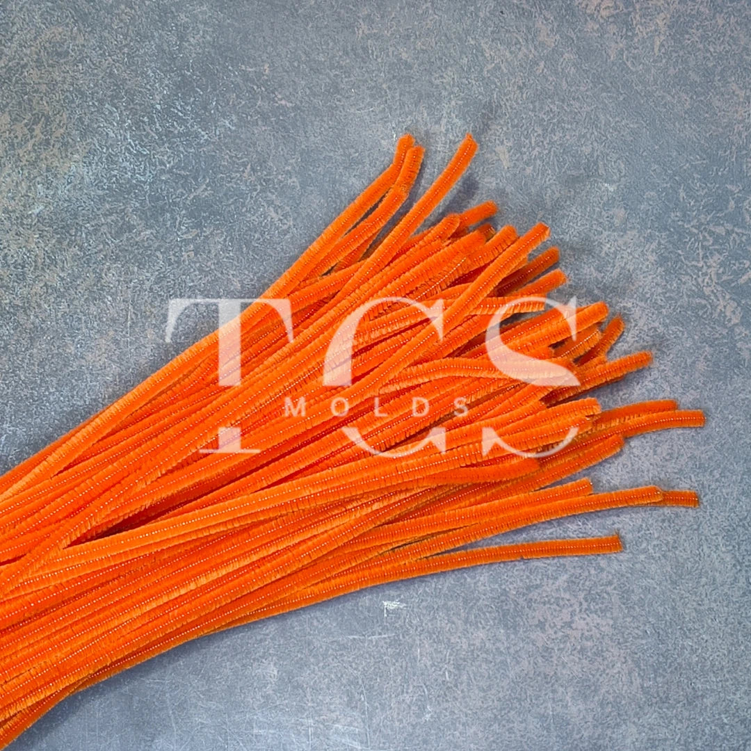 Orange colour Pipe cleaner 6mm