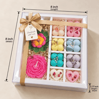 Hamper box with lid for candle sets and gift hampers