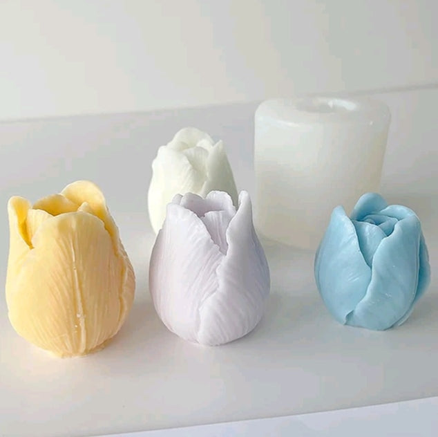 3pc tulip mold | Silicone Mold for Resin & Candle Casting India