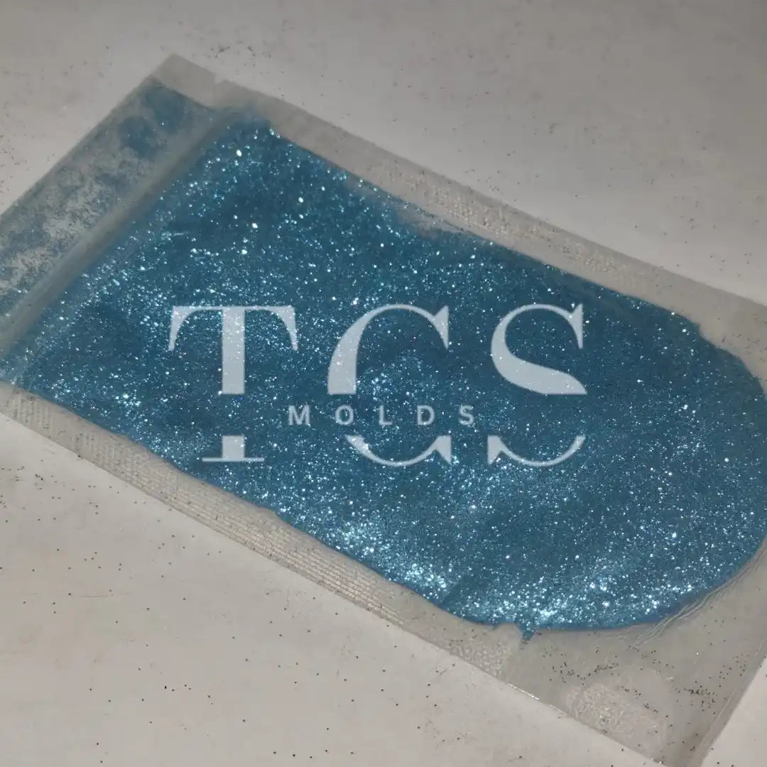 Light blue glitter dust