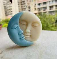 Sun moon candle mold