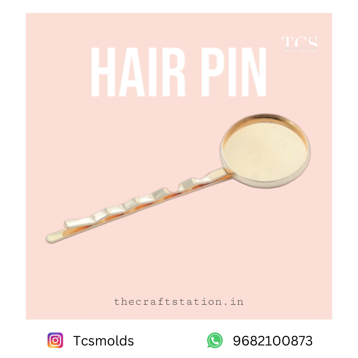 1 Bazel Hair Pin Set of 2 for Resin Art | Premium Epoxy Resin Supplier India