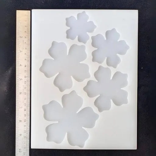 5 in 1 3d flower mold - silicone mold for resin art and craft projects