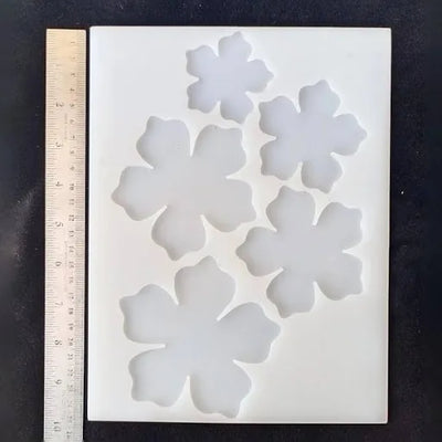 5 in 1 3d flower mold - silicone mold for resin art and craft projects