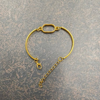 Hollow bracelet Bazel (oval)