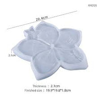 Silicone Resin 9inch Flower Clock Mold Silicone Mold for Epoxy & Resin Art - additional view of clock making material