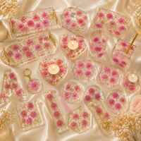 Pink Daisy Pressed Dry Flowers for Resin Art