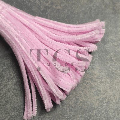 Light pink Colour Pipe Cleaner 6mm - pipe cleaner for resin art and craft projects