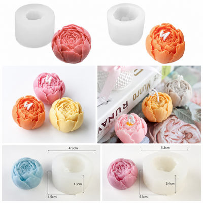 Flower candle mold 020 - silicone candle mold for resin art and craft projects