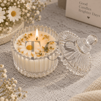 Glass Candle Jar – Clear Container Jar for Soy Wax & Paraffin Candle Making India