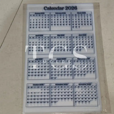 A4 Calendar insert sheet