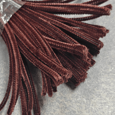 Brown Colour Pipe Cleaner 6mm - pipe cleaner for resin art and craft projects