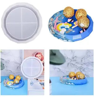 Silicone Resin Dimond Cut Tray Mold Silicone Mold for Epoxy & Resin Art