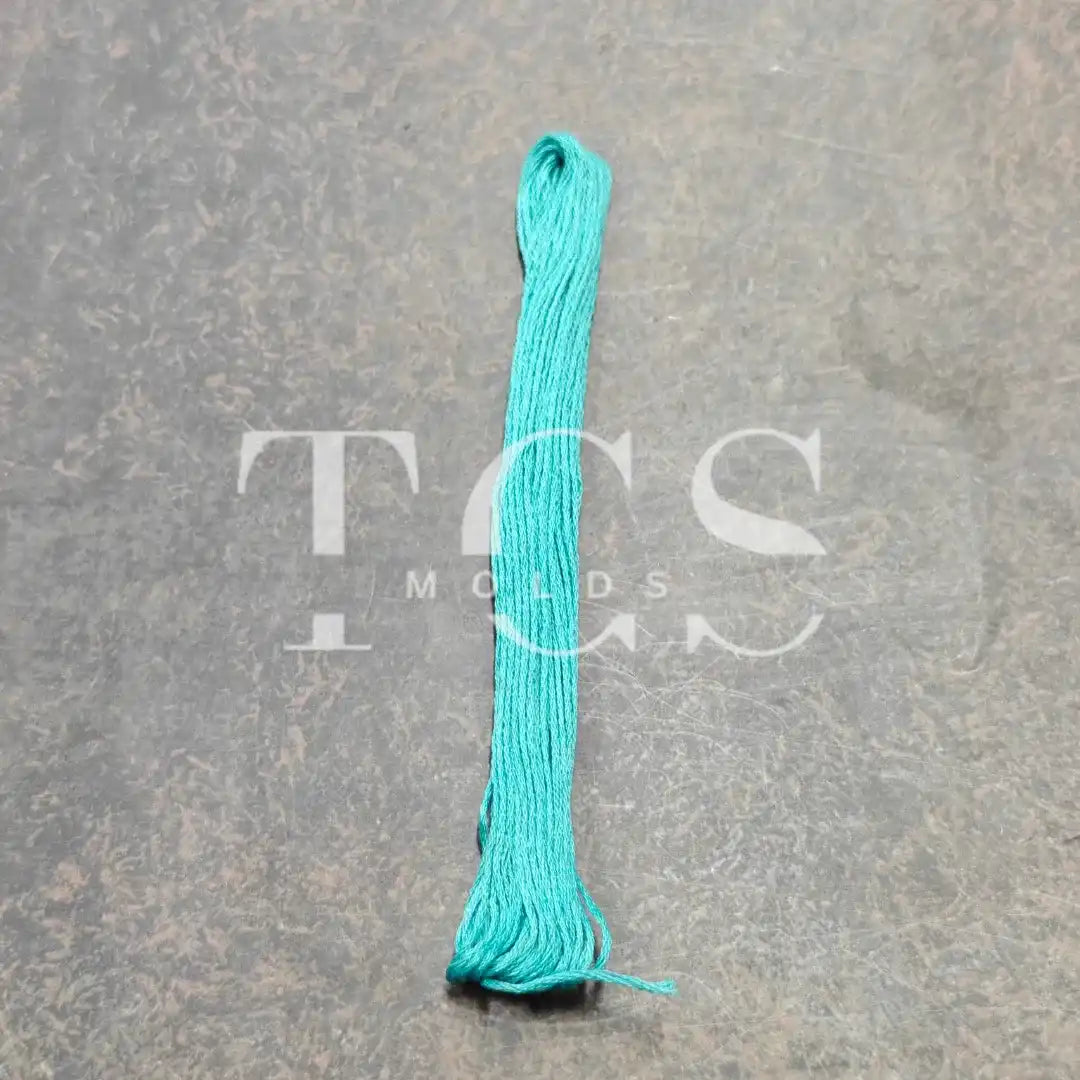 Turquoise blue cotton thread