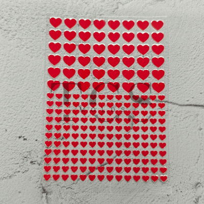 A6 Uv dtf sheet red heart