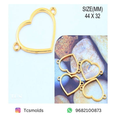 Rakhi Bazels Pack Of 5 Heart for Resin Art | Premium Epoxy Resin Supplier India