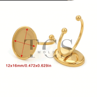 Big Oval Anti tarnish ring bazel