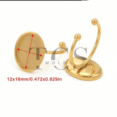 Big Oval Anti tarnish ring bazel
