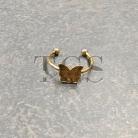 Butterfly Anti tarnish ring bazel