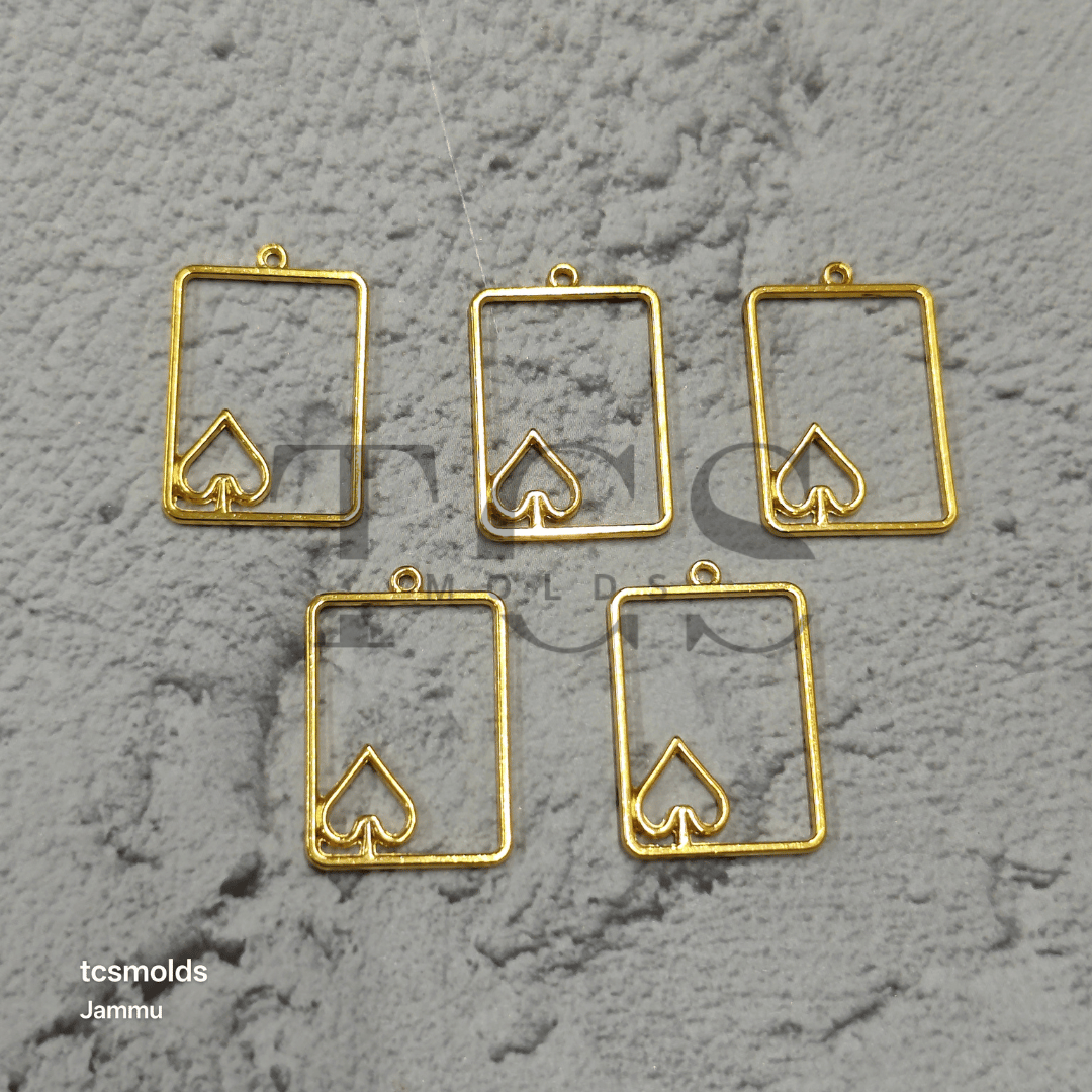 Card Bezel Set of 5 - craft supply for resin art and craft projects