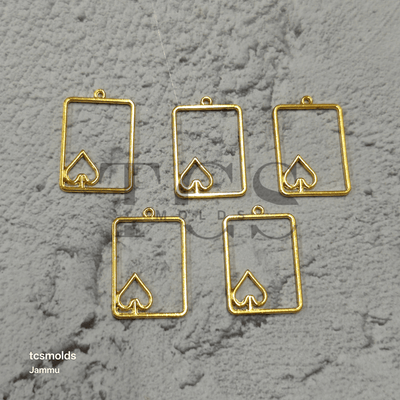 Card Bezel Set of 5 - craft supply for resin art and craft projects