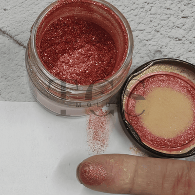 Rust red pearl power pigment