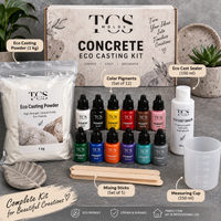 DIY Eco Casting Kit — 15 Colours, Sealer & Mixing Cup (1kg)