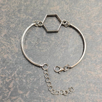 Hollow bracelet bazel (hexagon)