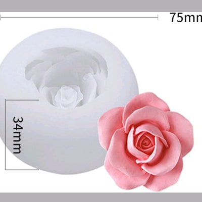 3D primium rose mold | Silicone Mold for Resin & Candle Casting India