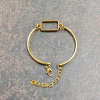 Hollow bracelet Bazel (rectangle)