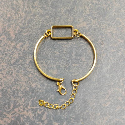 Hollow bracelet Bazel (rectangle)