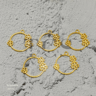 Flower Bezels Set of 5 - craft supply for resin art and craft projects