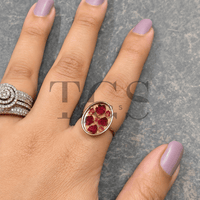Big Oval Anti tarnish ring bazel