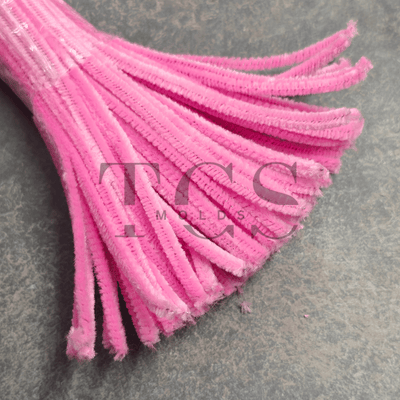 Pink Colour Pipe Cleaner 6mm - pipe cleaner for resin art and craft projects