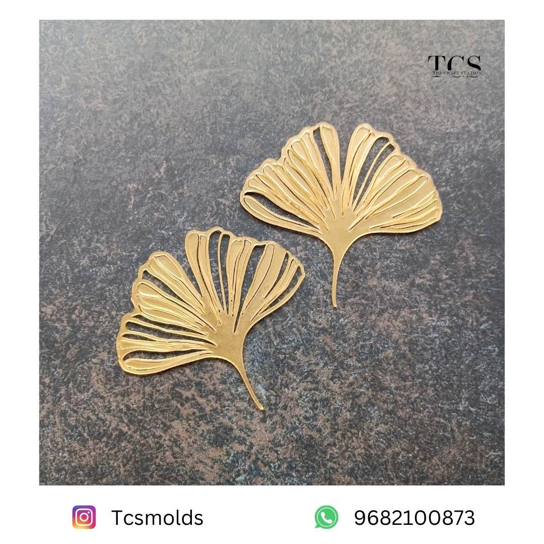 Acrylic Ginkgo Leafs 2pc | Craft Supply India