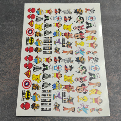 A5 Rakhi coloured sticker sheet 1