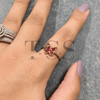 Butterfly Anti tarnish ring bazel