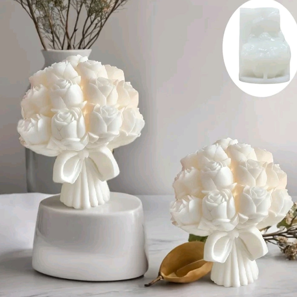 Rose bud bouquet mold | Silicone Mold for Resin & Candle Casting India