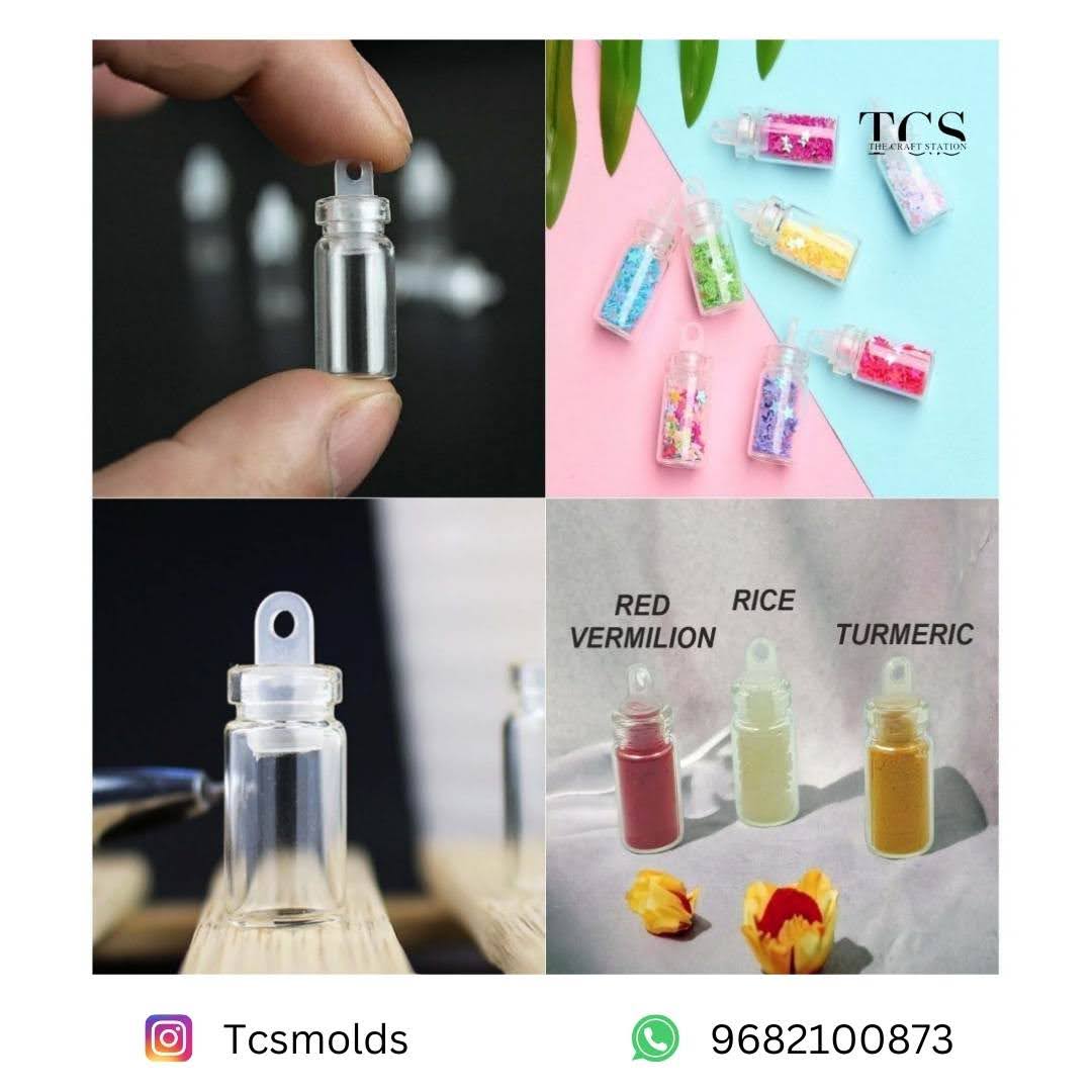 Mini Glass Bottle 10pc for Resin Art | Premium Epoxy Resin Supplier India