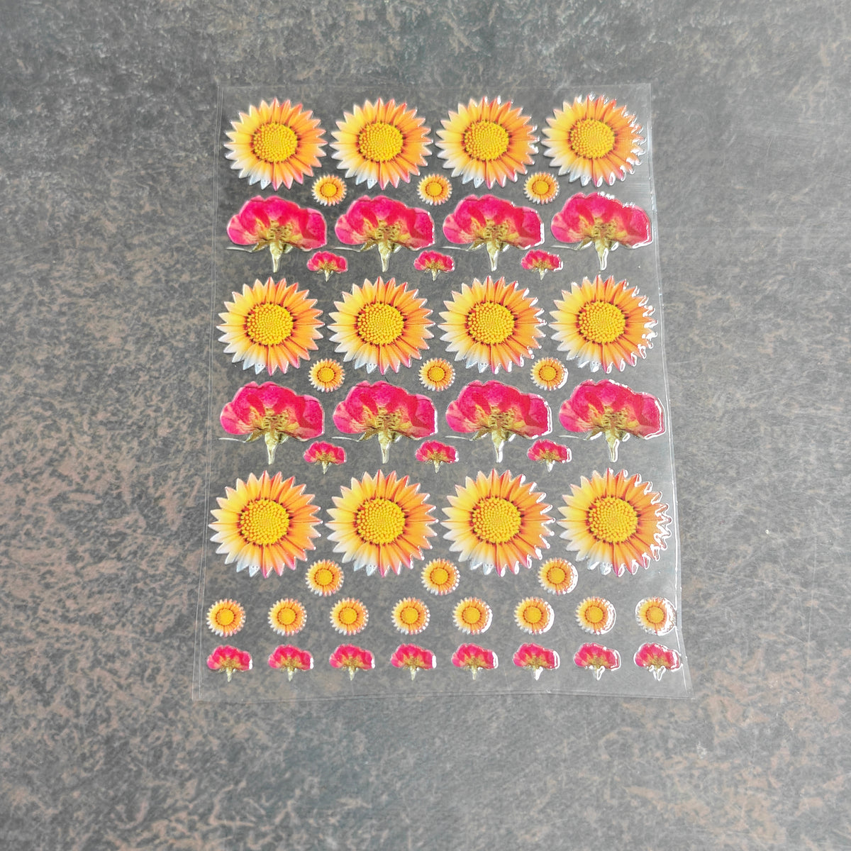 A6 Uv dtf sheet sunflower