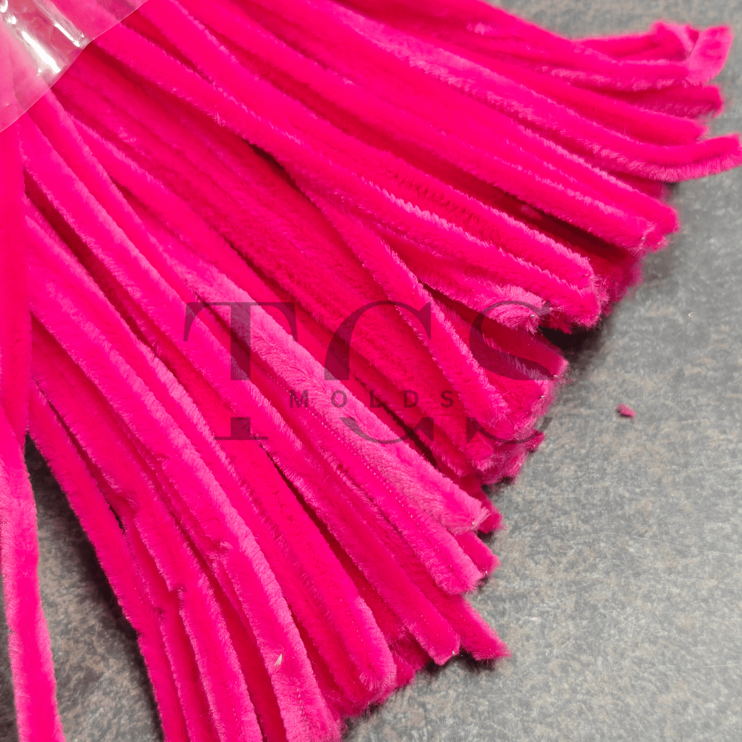 Pink Colour Pipe Cleaner 8mm