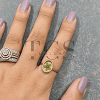 Small Oval Anti tarnish ring bazel